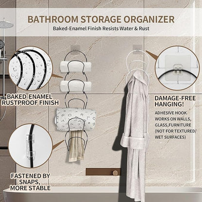 10 Pack Hat & Wig Stand Organizer for Multiple Wigs Hanger, Wig Holder, Space Saving Storage Rack for Hat, Tie, Scarf (Black)