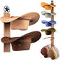 Cowboy Hat Holder Rack Organizer: 6 Hats Cowboy Hat Holder for Wall Mount, Detachable Wooden Western Metal Rustic Hat Hanger Storage, Hat Rack for Cowgirl Hat, Fedora, Sun Hats