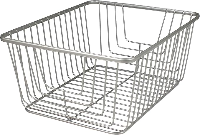 Spectrum Diversified Ashley Basket, Large, Satin Nickel