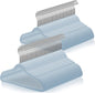 Casafield 100 Velvet Kid's Hangers - 14" Size for Children's Clothes - Light Blue