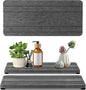 2PCS Water Absorbing Stone Tray, Quick Drying Diatomite Stone Sink Tray, Water Absorbent Diatomite Coasters for Kitchen Sink, Bathroom Counter Hand Soap Dish Toothbrush Holders