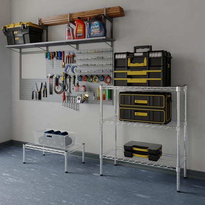 14" Deep x 30" Wide x 34" Height Wire Shelving Kit | 3-Tier | NSF Commercial Storage Rack Unit