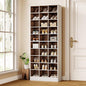 LITTLE TREE 70.9" Tall Shoe Rack, 10-Tier Freestanding Shelf, Max. Store 30 Pairs, Shoe Cabinet Organizer for Living Room, Entryway, Cloakroom, White + Brown