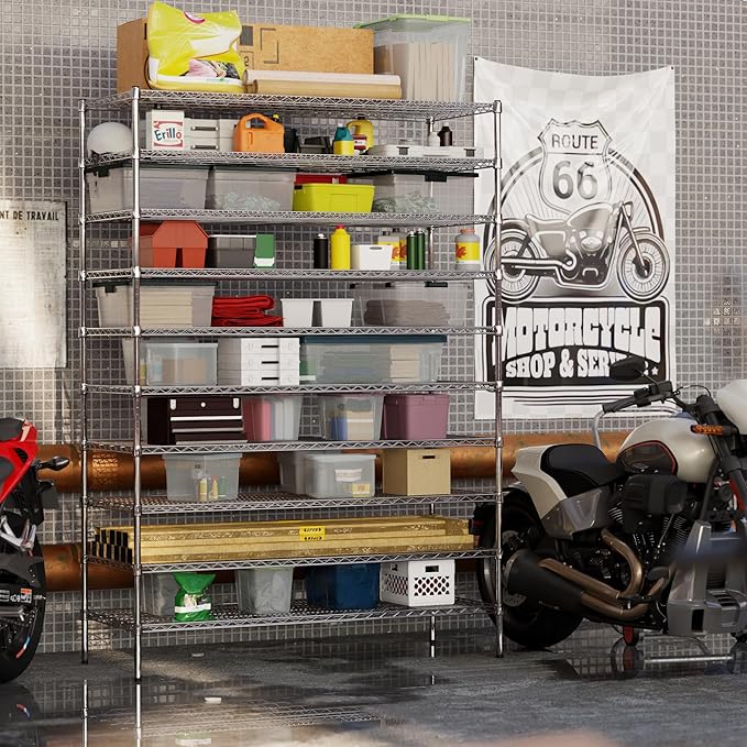 24" Deep x 60" Wide x 86" Height Wire Shelving Kit | 10-Tier | NSF Commercial Storage Rack Unit