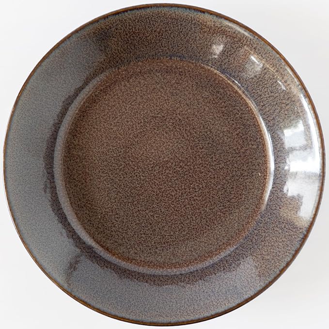 aito 517321 Natural Color Curry Plate, Pasta Plate, Approx. 8.3 inches (21 cm), Chocolate, Brown, Mino Ware, Dishwasher Safe, Microwave Safe, Made in Japan
