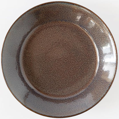 aito 517321 Natural Color Curry Plate, Pasta Plate, Approx. 8.3 inches (21 cm), Chocolate, Brown, Mino Ware, Dishwasher Safe, Microwave Safe, Made in Japan