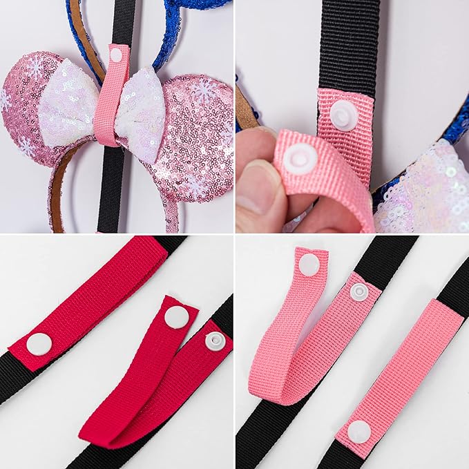 3 Pcs Mouse Ears Headband Holder Hanging Headband Organizer Bow Headpiece Hair Accessories Vertical Headband Holder Wall Display Decor