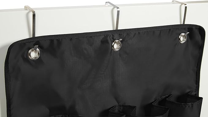 Covermates Keepsakes Over the Door Shoe Organizer – Heavy-Duty Hanging Footwear Storage with 20 Pockets and Stainless Steel Hooks – Space-Saving Closet & Bedroom Organization, Black