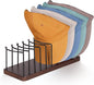 Hat Organizer for Baseball Caps, Wooden Tabletop Hat Rack Holder for 10 Hats Hat Display Stand for Closet Organizers and Storage Brown 1 Pack