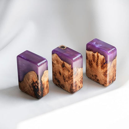 RWA Slim Engagement Ring Box for Proposal – Unique Wedding Ring Holder & Jewelry Display Case – Travel Jewelry Organizer, Ring Bearer Box, Proposal Gift, Wedding Ring Box for Ceremony, FLIP purple