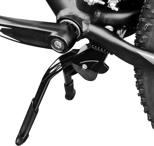 BV Bike Stand for 24"-28" - Adjustable & Foldable Bike Kickstand with Stable Double Leg & Chain Protection - Easy to Mount Kickstand for Adult Bike - Durable Design for City, Trekking & Mountain Bike