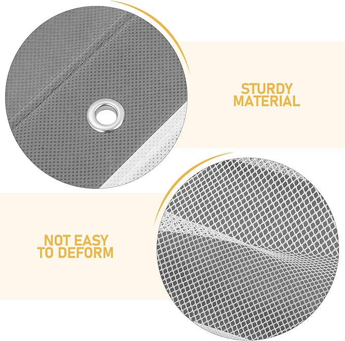 BESPORTBLE Bedside Hanging Shoe Organizer 8-pocket Non-woven Mesh Storage Bag for Space-saving Shoe Rack Gray
