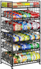 JKsmart 3-Tier Stackable Can Organizer, Storage Can Rack for Kitchen Pantry Cabinet, Holds Up to 72 Cans, Multifunctional Can Dispenser for Snacks Soda