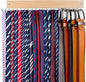 Belt and Tie Organizer for Closet, Tie and Belt Rack Wall Mounted with 20 Storage Hooks, Non Slip 180 Degree Rotating Tie Holder Belt Hanger for Closet / Wall Mount