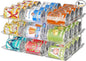 Attelite Can Organizer for Pantry, 3 Sets 3 Tiers Can Storage Organizer Pantry,Soda Can Organizer for Fridge 36 Cans Rack Automatic Rolling Stackable Canned Food Organizer,Clear