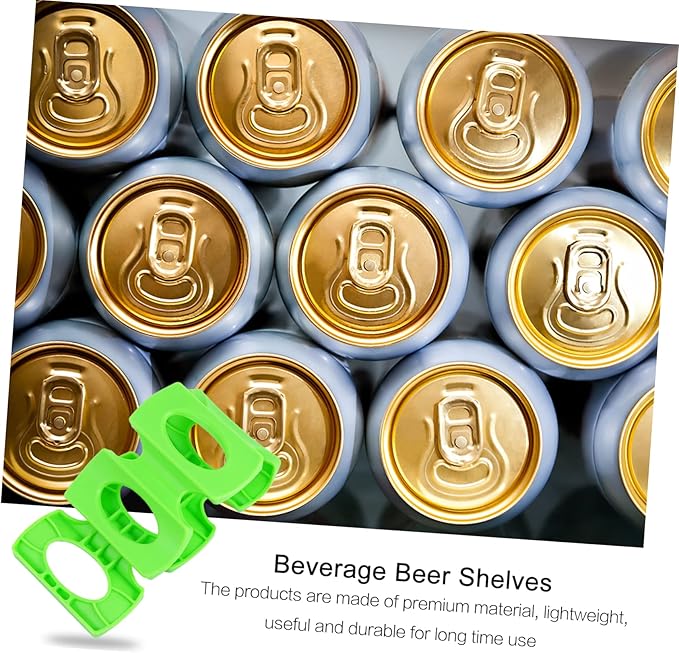 2pcs Organizer Fridge Beverage Storage Shelf Fridge Mat Drink Storage Rack Can Stacking Mats