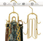 Multi-Hook Closet Organizer - Rotating Tie Rack with Storage for Belts, Ties, Scarves, and Accessories - Non-Wood Durable Cabinet Organizer for Men and Women - Space-Saving Efficient Design