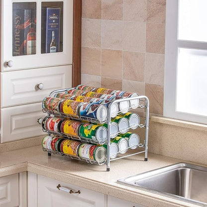 Can Organizer for Pantry, Can Rack Can Storage Dispenser for Canned Food (3 tiers)