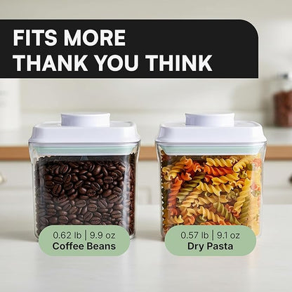 Bop Top Airtight Food Storage Containers with Lid 3.5 Cups / 28 oz | Kitchen Canister Sets | Air Tight Pantry Container | Pop Top Dry Food Storage Containers for Snacks, Sugar, Flour, Baking, Pasta