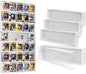 5X4 Version Display Case Compatible with Fnko Pop Boxes, Stackable 4 Single Row, with Transparent Cover to Protect Your Collection Against Dust (Holds 20 Pops)
