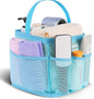 EUDELE Mesh Shower Caddy Portable, 8-Pocket Large Capacity, Quick Dry, Easy Clean, Ideal for Beach, Swimming, Gym, Travel