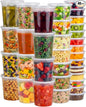 vivigu Deli Containers with Lids 48 Sets, 32/16/8 oz Food Storage Containers with Lids for Takeout Meal Prep Storage, Plastic Soup Container Leak-Proof & BPA Free, Freezer/Microwave/Dishwasher Safe