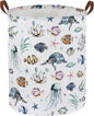 Kids Laundry Hamper,Ocean Laundry Basket Collapsible Boys and Girls Storage Baskets for Home Decor,Office,Toy Organizer,(Ocean)