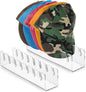 Hat Organizer 2 Pcs Hat Stand for Baseball Caps No Install Baseball Cap Holder Acrylic Hat Organizer for Baseball Caps for 14 Baseball Caps Hat Rack for Bedroom Closet Dresser (Clear)