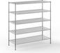 24" Deep x 60" Wide x 64" Height Wire Shelving Kit | 5-Tier | NSF Commercial Storage Rack Unit