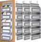 3 Pack Over The Door Organizer Storage, 5 Shelf Hanging Door Organizer with 10 Large Capacity Pockets, Anti Tilt 44 lb Load Behind Door Storage for Bedroom, Bathroom, Pantry, Nursery