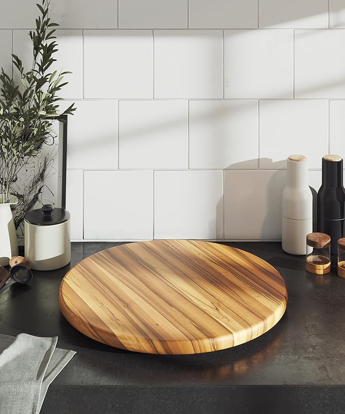 Lipper International 18-Inch Lazy Susan Kitchen Storage, Acacia