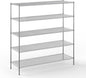 24" Deep x 72" Wide x 74" Height Wire Shelving Kit | 5-Tier | NSF Commercial Storage Rack Unit