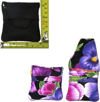 Small Teabag Shaped Tea Bag Wallet, Choice of More Than 12 Fabric Designs, Quilted, Handcrafted, Nothing Falls Out, Secure Hold: Choose from Tea Cups, Honey Bees, Macarons, To Go Cups and More