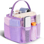 EUDELE Mesh Shower Caddy Portable for College Dorm Room Essentials,Portable Shower Caddy Dorm with 8-Pocket Large Capacity, Shower Bag for Beach, Swimming, Gym, Travel essentials, Purple
