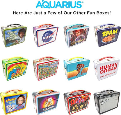 Aquarius Peanuts Artemis Fun Box 8x6 Inch - Officially Licensed Snoopy Space Collectible Storage Organizer Tin Gift for Kids and Teens