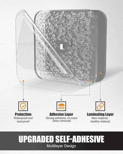 Hat Rack for Hat Storage, Multi-Purpose Hat Organizer (4-Pack), Strong Adhesive Hat Hooks for Wall, Hat Organizer for Baseball Caps, Two Mounting Options Hat Hook, Gray