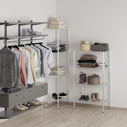 18" Deep x 30" Wide x 54" Height Wire Shelving Kit | 4-Tier | NSF Commercial Storage Rack Unit