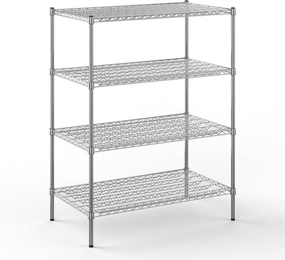 24" Deep x 42" Wide x 54" Height Wire Shelving Kit | 4-Tier | NSF Commercial Storage Rack Unit