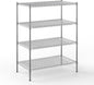 24" Deep x 42" Wide x 54" Height Wire Shelving Kit | 4-Tier | NSF Commercial Storage Rack Unit