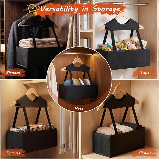 Hat Storage for Baseball Caps，Hat Storage Boxes for Hanging Hold 10 Caps,Hat Storage Organizer Box for Space Saving