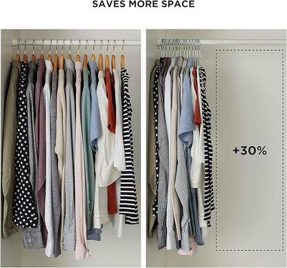 Simplify Slim Velvet Clothes Hangers | 100 Pack | Non-Slip | Shirts | Suit | Pants | Dresses | Garments | Closet Storage & Organization | Durable | Black