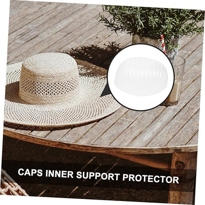 CHILDWEET Universal Baseball Caps Inner Supports Hat Holders 20Pcs Lightweight Plastic Hat Shapers to Prevent Deformation and Maintain Shape for Storage and Travel