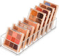 JessLab Acrylic Organizers, Bathroom Organizer for Drawer, Cosmetic Display Cases for Vanity, Countertop, Desk, Kitchen, and Makeup Storage, 8-Section