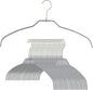 Mawa Reston Lloyd Silhouette Ultra-Thin Series, Non-Slip Space Saving Shirt Hanger, Style 42/FT, Pack of 24, Silver, 24 Piece