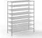 24" Deep x 60" Wide x 74" Height Wire Shelving Kit | 8-Tier | NSF Commercial Storage Rack Unit