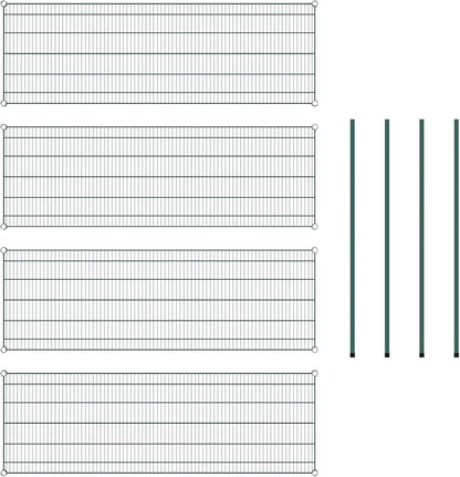 Commercial NSF Listed Green Epoxy Stationary Wire Shelving Kit 24" x 72" x 54", with 4 Shelves Perfect for Warehouse, Walk-in Refrigerator, Freezer, Grocery Store, Restaurant, Dishroom
