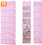 MISSLO Hanging Shoe Organizer Over The Door Mesh Shoe Holder for Girl