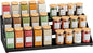 BOIVSHI Spice Organizer, Spice Rack for Expandable 3-Tier, Spice Organization for Cabinet Expandable Width and Adjustable Height, Seasoning Organizer for Cabinet, Countertop, Pantry, Black