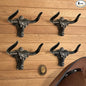 Cowboy Hat Rack Wall Mount 4PC Cowboy Hat Holder Hooks Western Hat Rack Metal Cowboy Hat Hooks Rustic Western Decor Hat Hanger