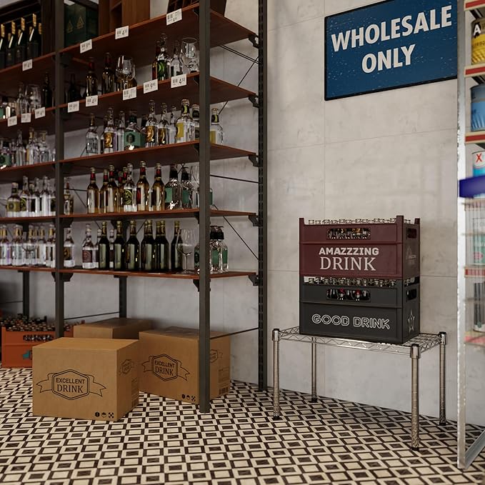 14" Deep x 24" Wide x 14" Height Wire Shelving Kit | 1-Tier | NSF Commercial Storage Rack Unit